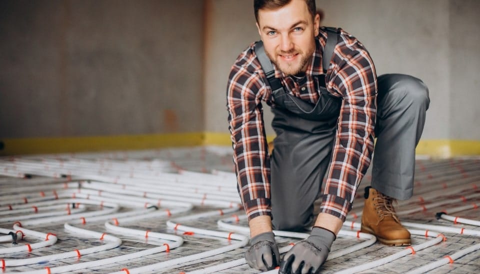 In-Floor Heating Install